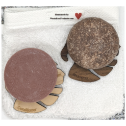 Chocolate scented conditioner and shampoo bar